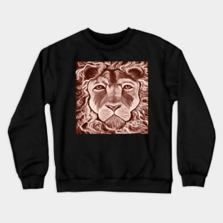 Lion Unique Illustration African Lion’s Graphic Art Big Cats Gifts Crewneck Sweatshirt